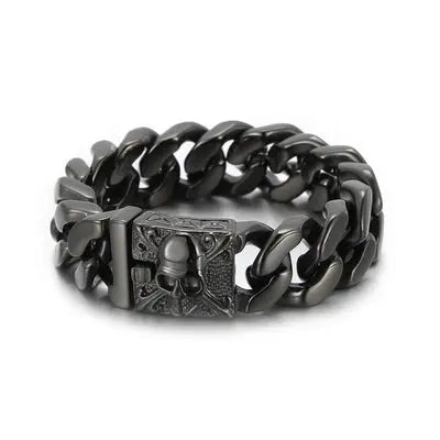 Skull Clasp Stainless Steel Bracelet