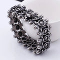 Skull Signet Link Punk Stainless Steel Bracelet