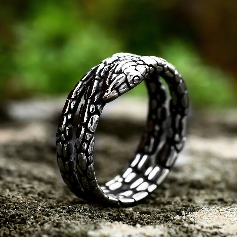 Snake Stainless Steel Ring