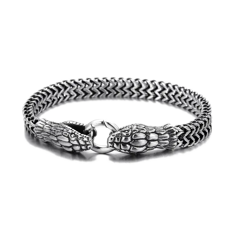 Snake Style Stainless Steel Bracelet