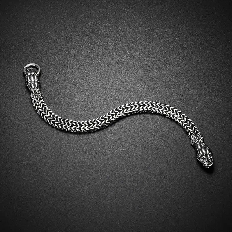 Snake Style Stainless Steel Bracelet