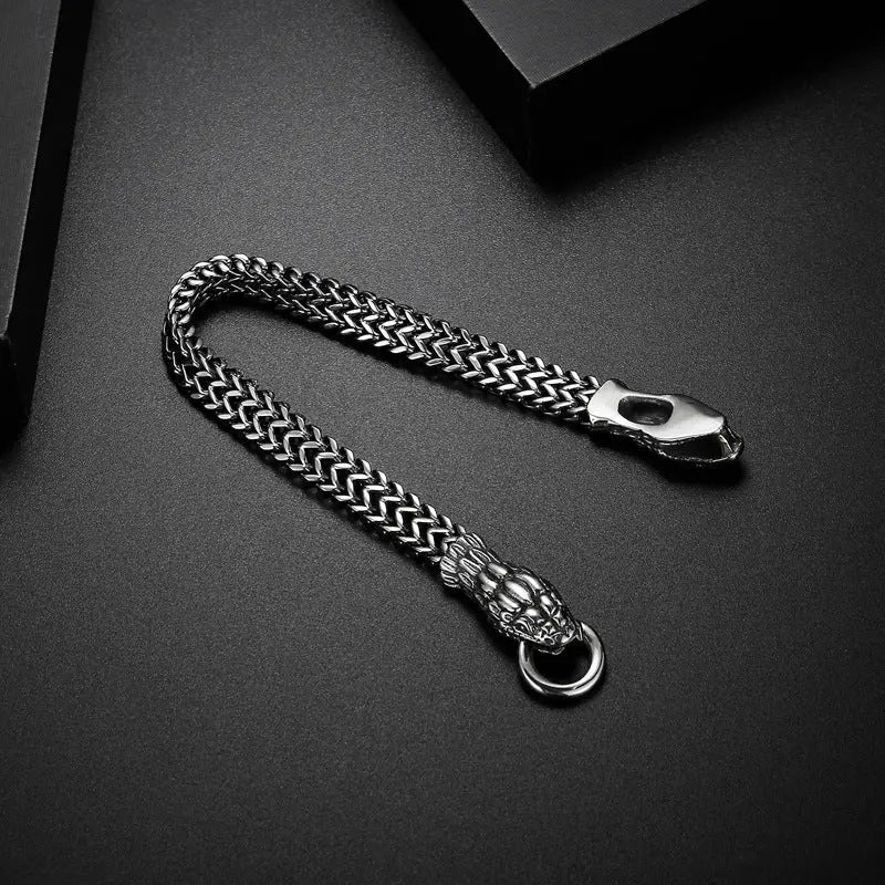 Snake Style Stainless Steel Bracelet