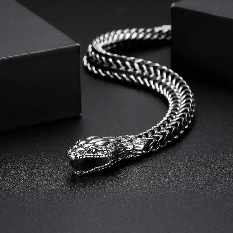 Snake Style Stainless Steel Bracelet