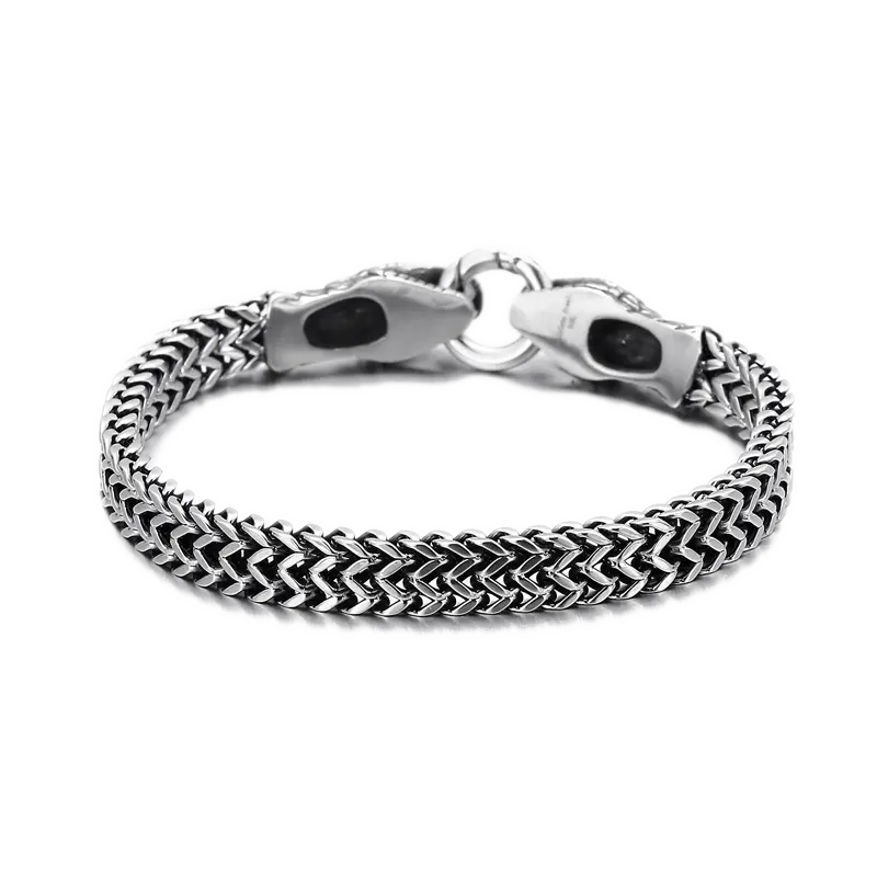 Snake Style Stainless Steel Bracelet