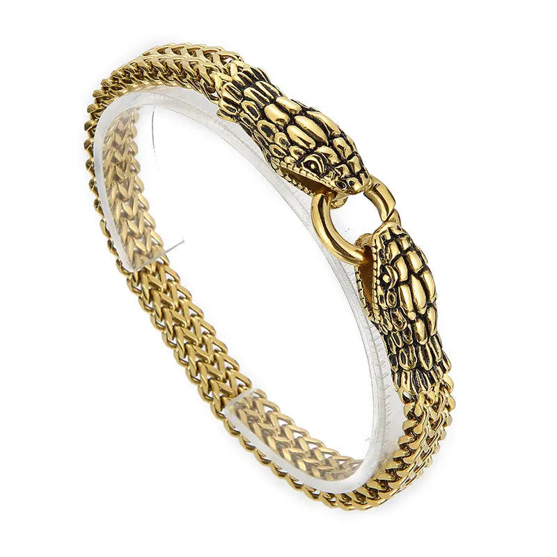 Snake Style Stainless Steel Bracelet
