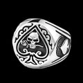 Spades Heart Skull Ring