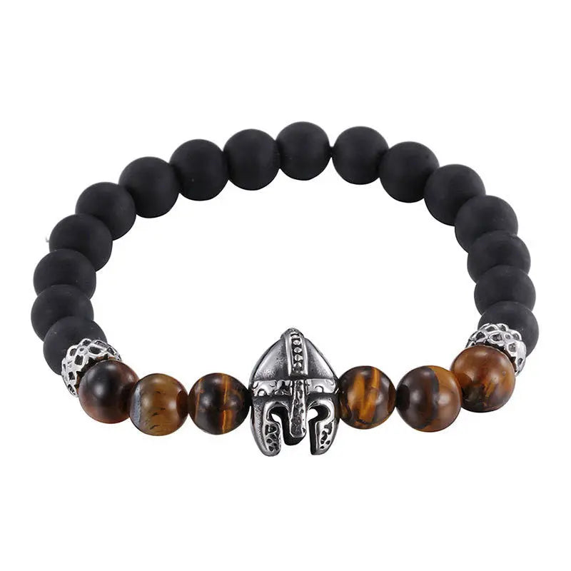 Spartan Stainless Steel Bead Bracelet