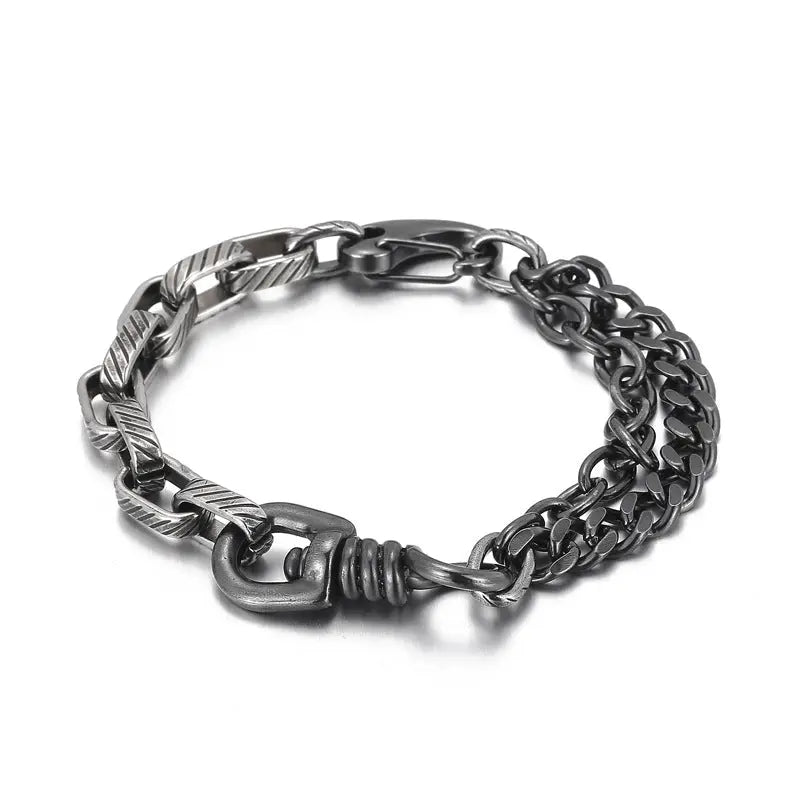 Splice Stainless Steel Men's Bracelet