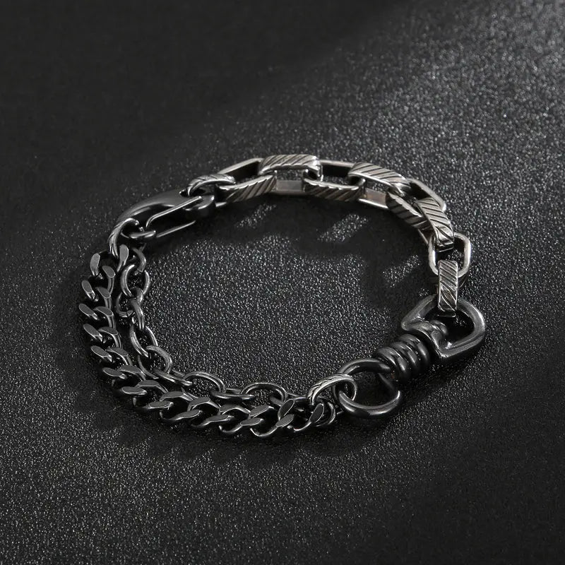 Splice Stainless Steel Men's Bracelet