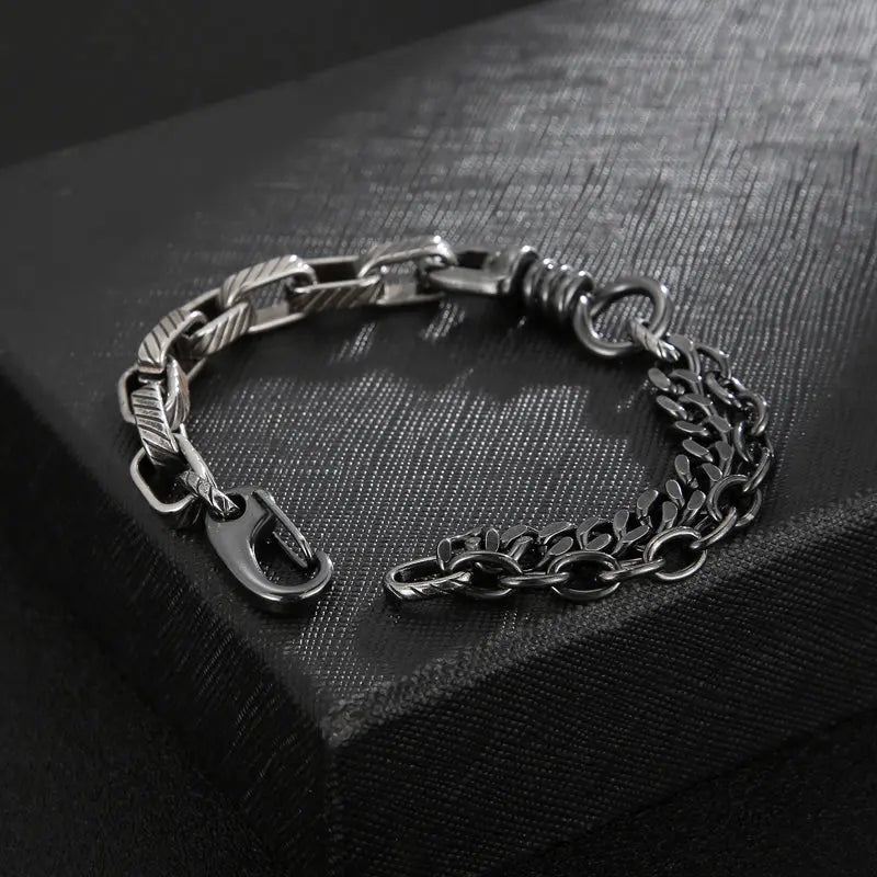 Splice Stainless Steel Men's Bracelet