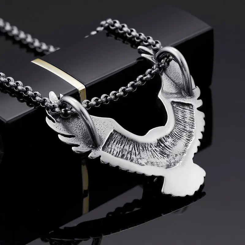 Spreading Wings Eagle Stainless Steel Pendant