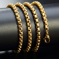 Square Pearl Stainless Steel Chain