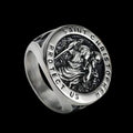 St. Christopher Protect US Cross Ring