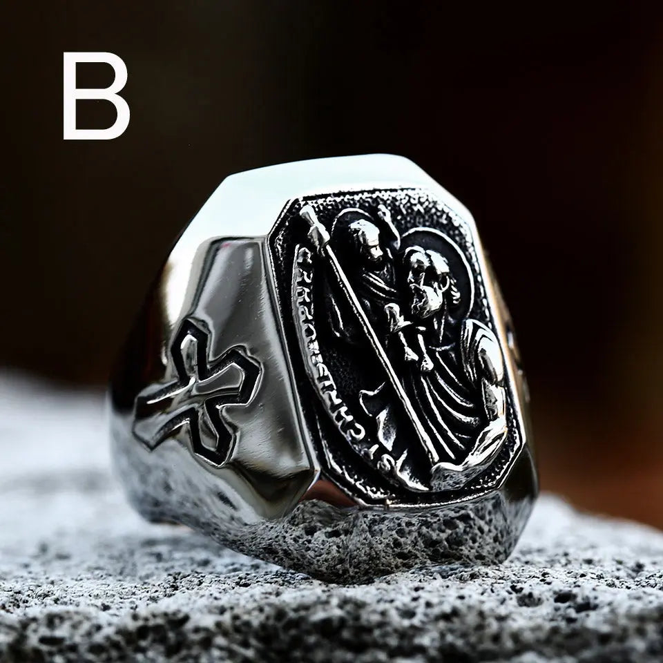 St. Christopher Stainless Steel Ring