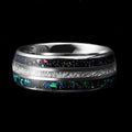 Starry Sky Gemstone Stainless Steel Ring