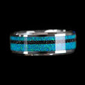 Starry Sky Gemstone Stainless Steel Ring