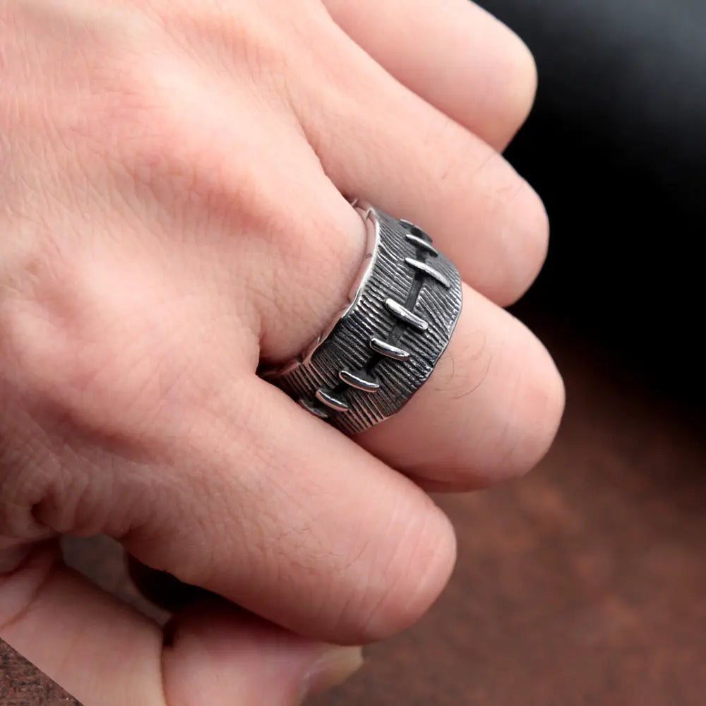 Stitching Stainless Steel Ring