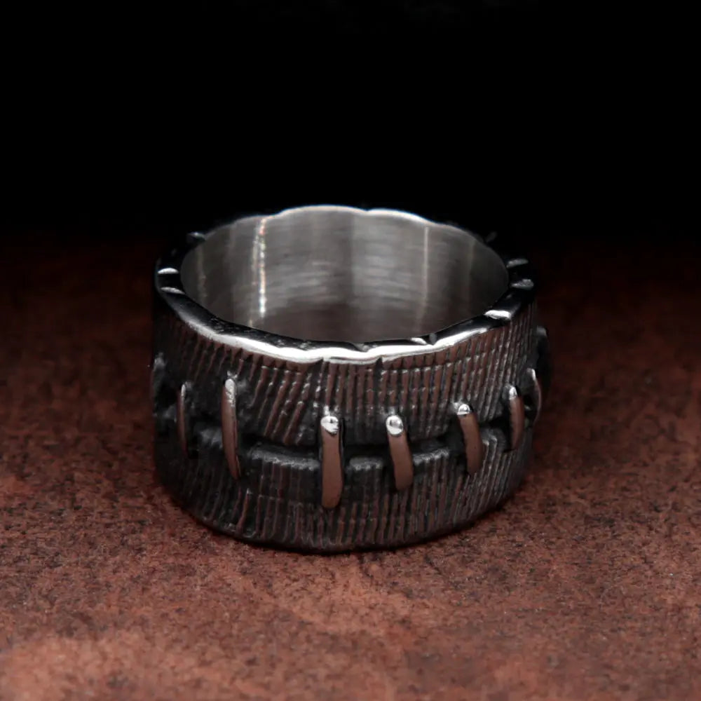 Stitching Stainless Steel Ring