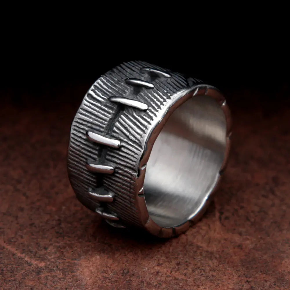 Stitching Stainless Steel Ring
