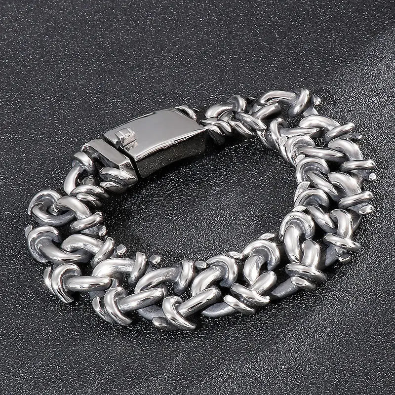 Tangled Chain Stainless Steel Bracelet