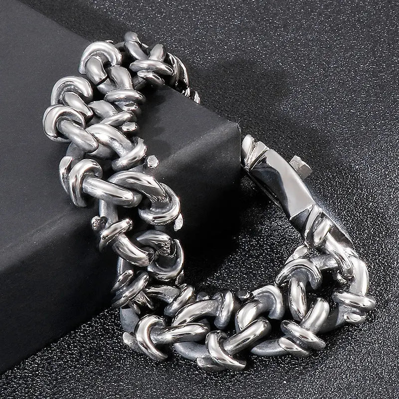 Tangled Chain Stainless Steel Bracelet