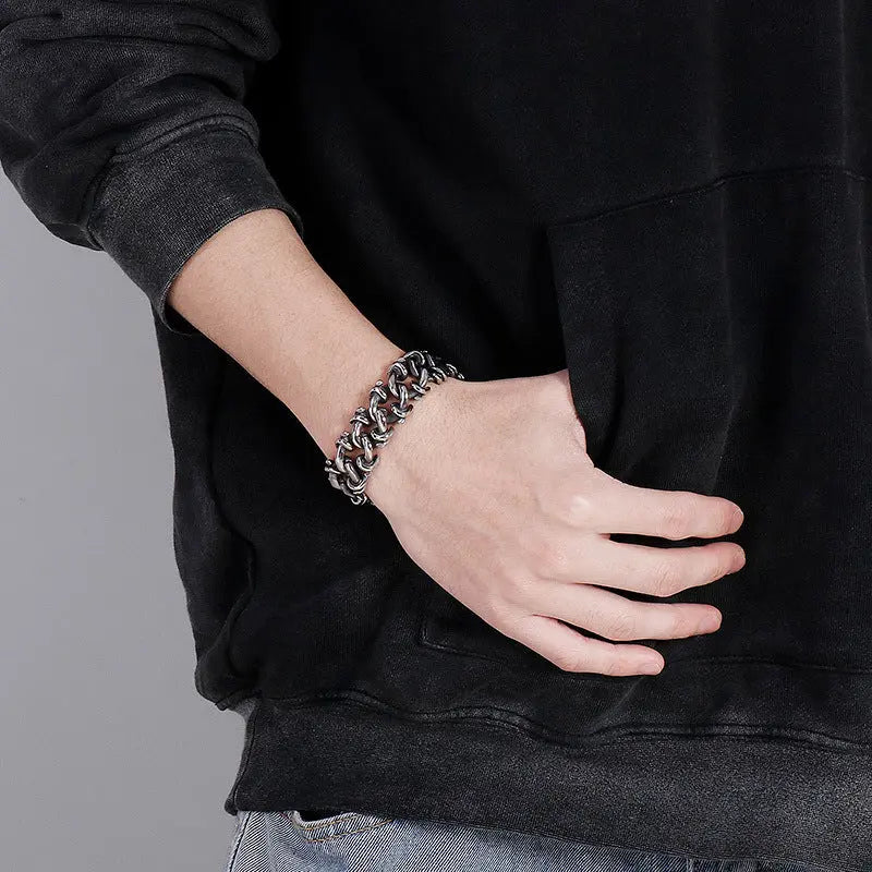Tangled Chain Stainless Steel Bracelet