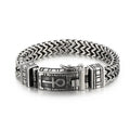 The Ankh Open Box Clasp Stainless Steel Bracelet