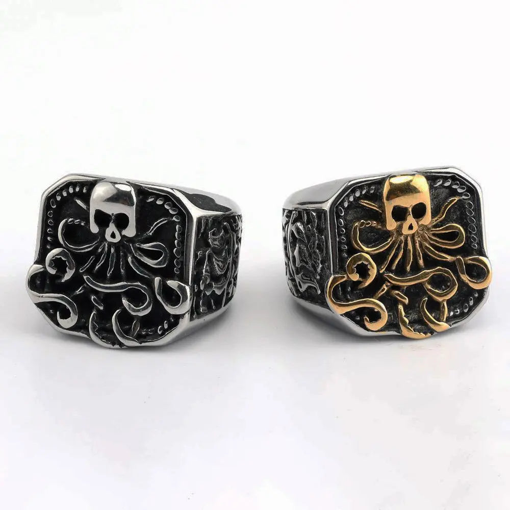 The Giant Octopus Stainless Steel Ring