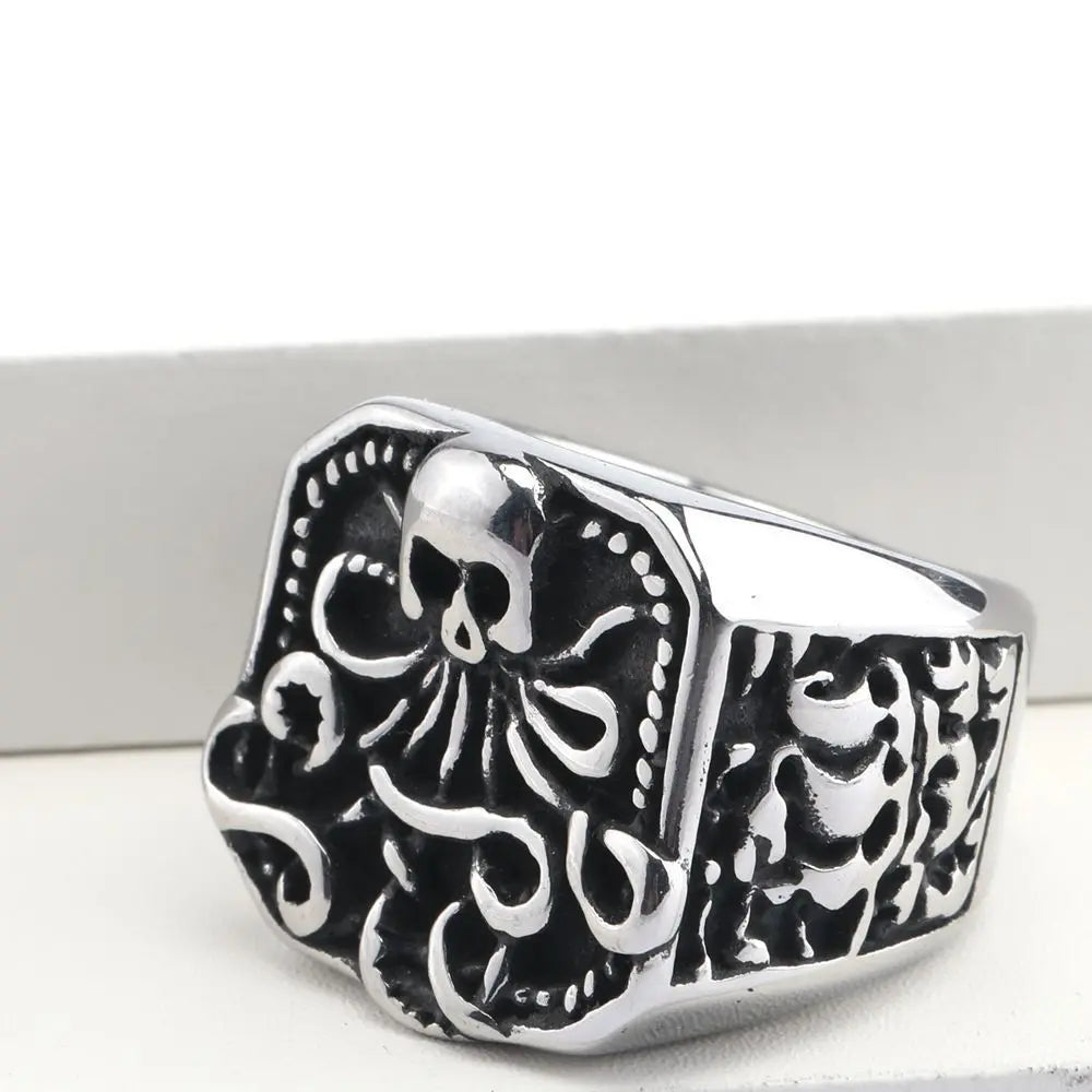 The Giant Octopus Stainless Steel Ring