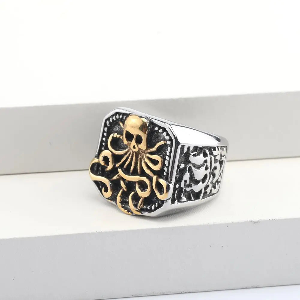 The Giant Octopus Stainless Steel Ring
