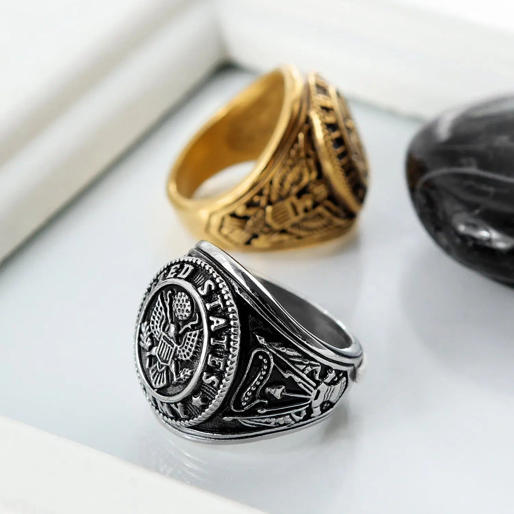 The Great Seal of the United States of America Stainless Steel Ring