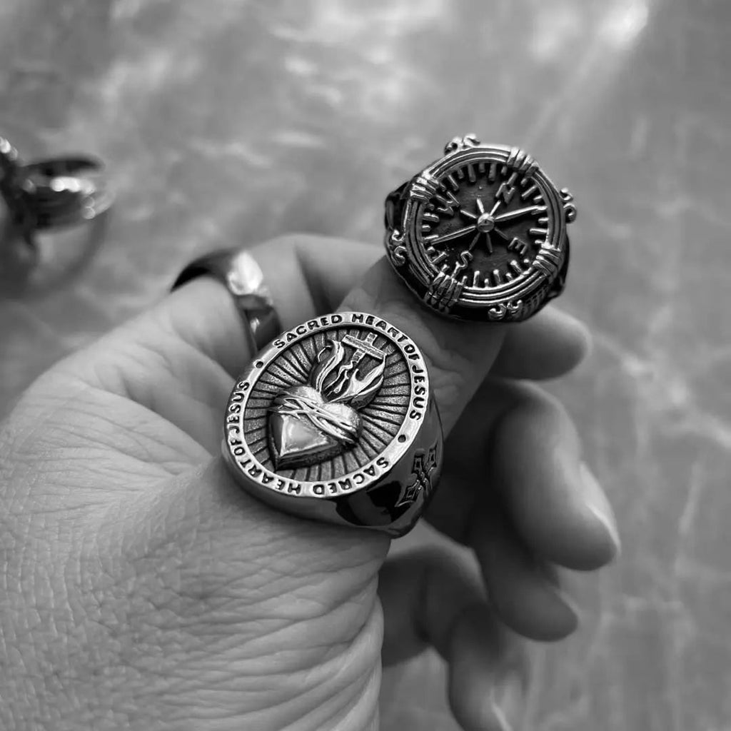 The Sacred Heart Stainless Steel Ring