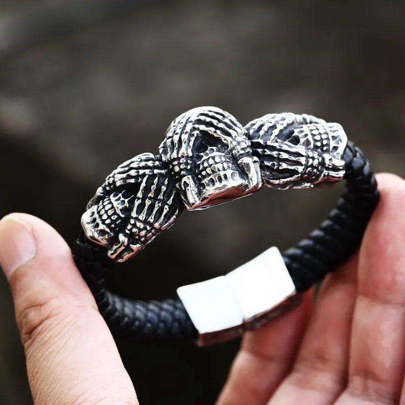 See No Evil Hear No Evil Speak No Evil Bracelet