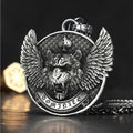 Tiger With Wings Stainless Steel Pendant