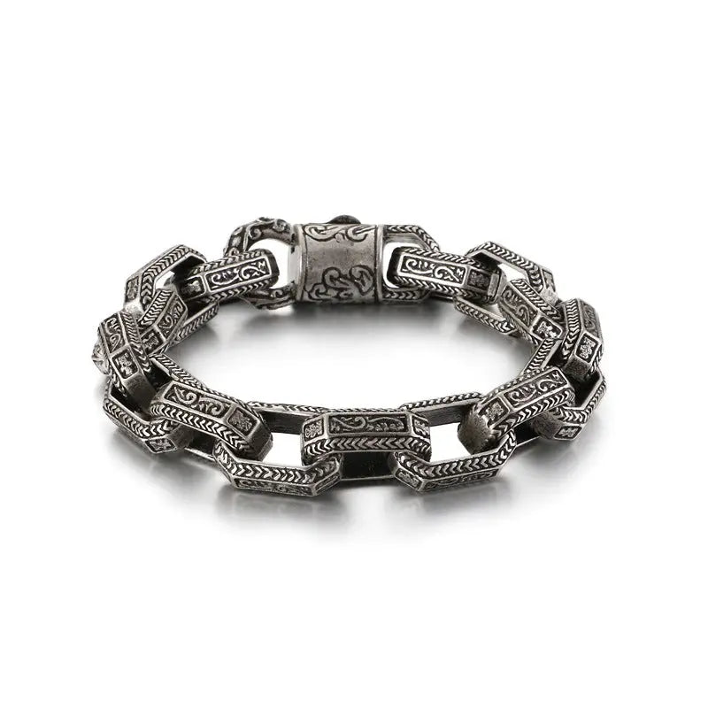 Totem Cable Link Stainless Steel Heavy Bracelet