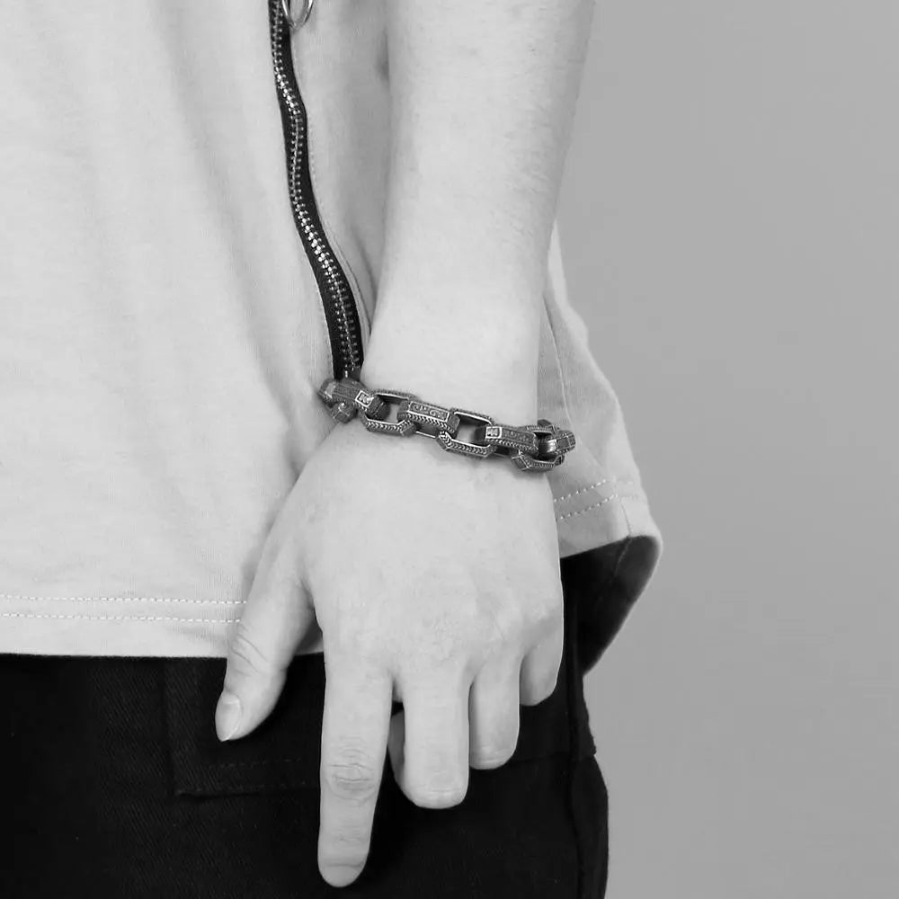 Totem Cable Link Stainless Steel Heavy Bracelet