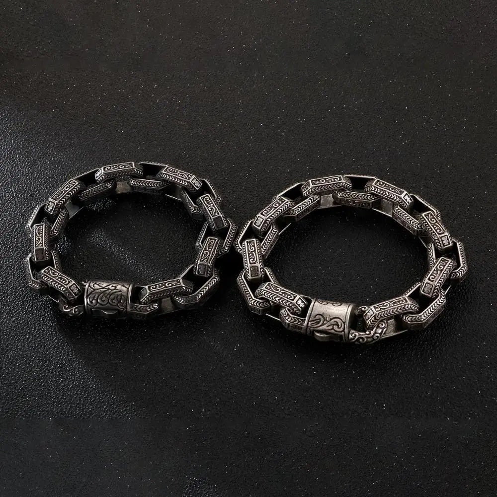 Totem Cable Link Stainless Steel Heavy Bracelet