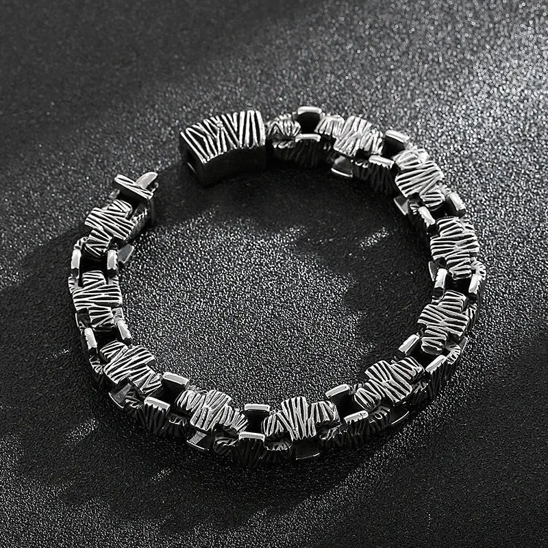 Traces of Vicissitudes Stainless Steel Bracelet