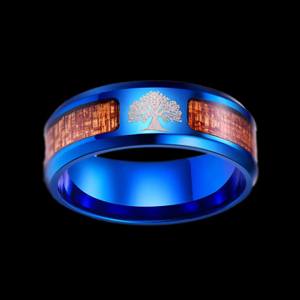 Tree of Life Stainless Steel Wedding Ring