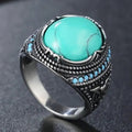 Turquoise Stainless Steel Ring