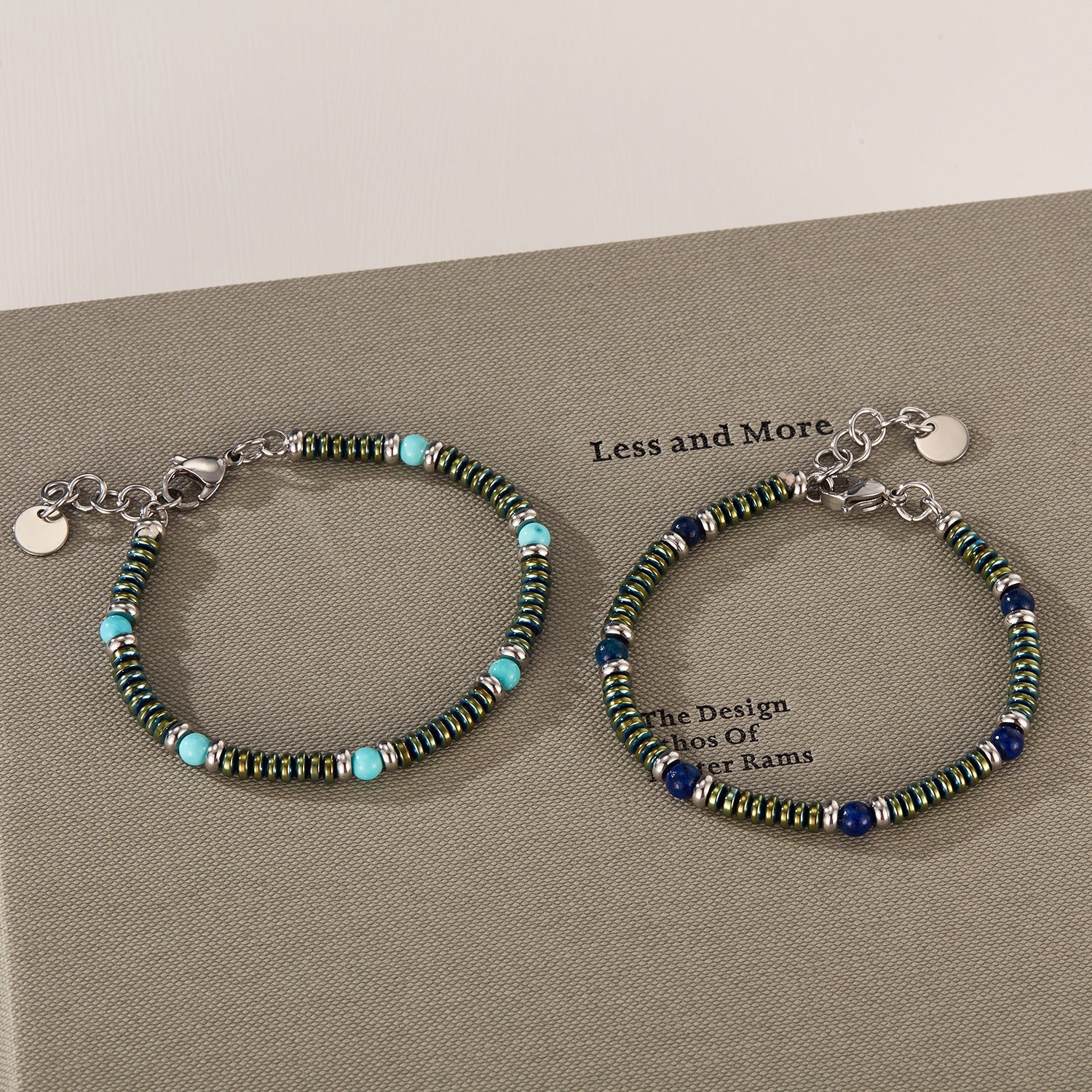 Turquoise and Lapis Lazuli Beaded Bracelet
