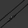 Twisted Stainless Steel Rope Chain-Black