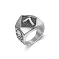 Lucky number 7 Skull Stainless Steel Ring