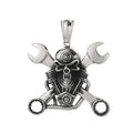 PUNK Mechanical Skull Stainless Steel Pendant
