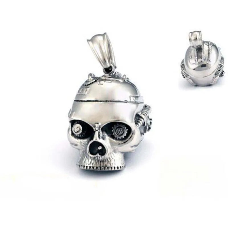PUNK Mechanical Skull Stainless Steel Pendant