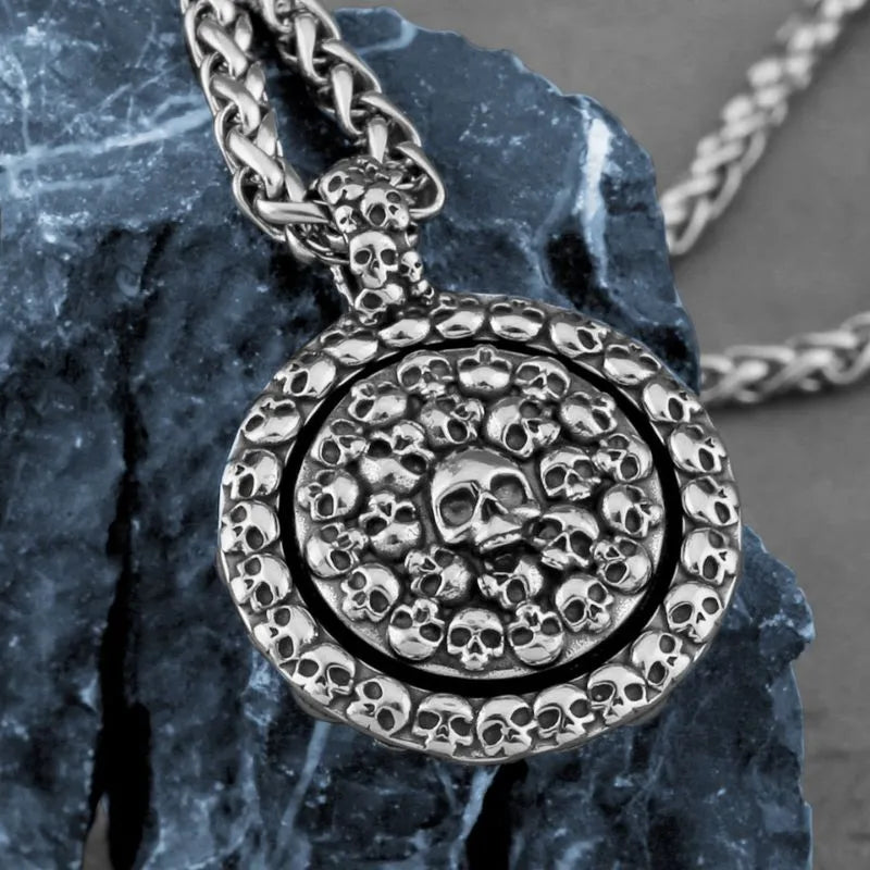 Viking Vintage Skull Stainless Steel Pandant