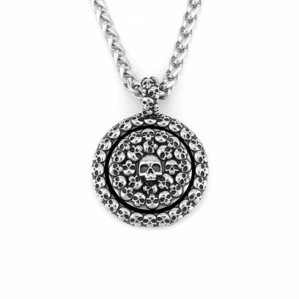 Viking Vintage Skull Stainless Steel Pandant