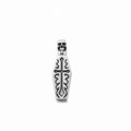 Vintage Coffin Skull Cross Pendant