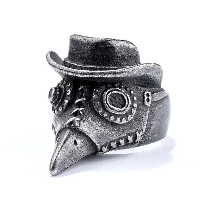 Vintage Crow Skull Stainless Steel Ring
