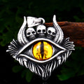 Vintage Devil Eye Skull Pendant